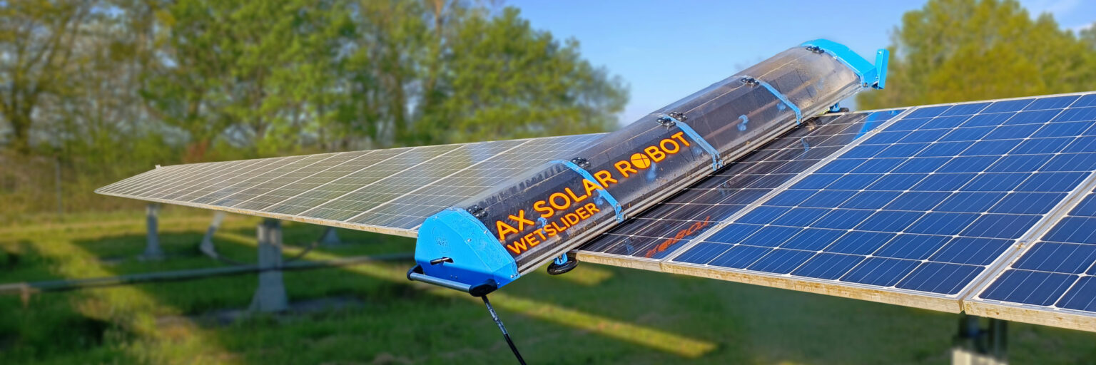 Cleaning Solutions For Ground Mounted Solar Power Plants Ax Solar Robot